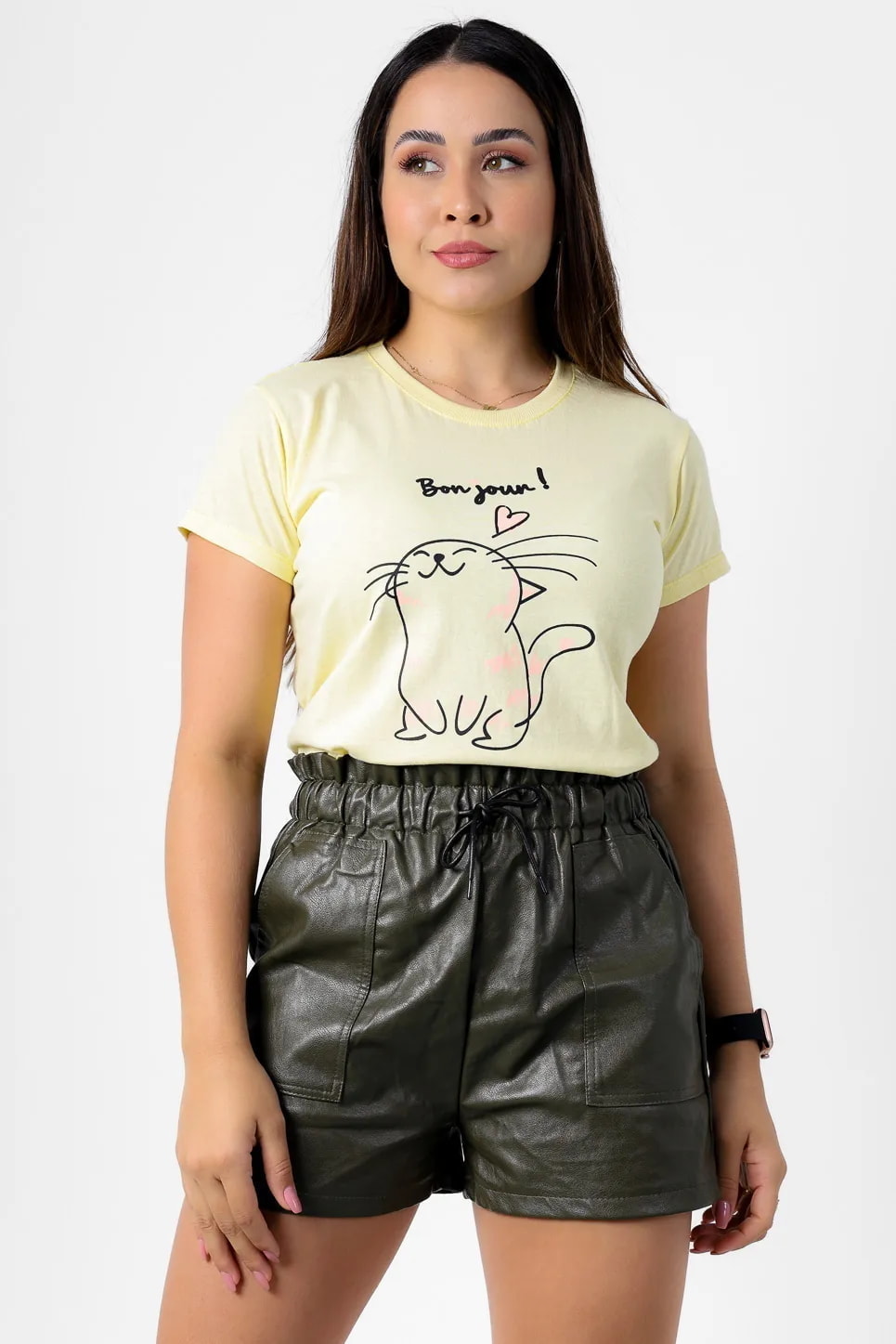 101-18 gato_coracao_bon_jour_amarelo_bebe