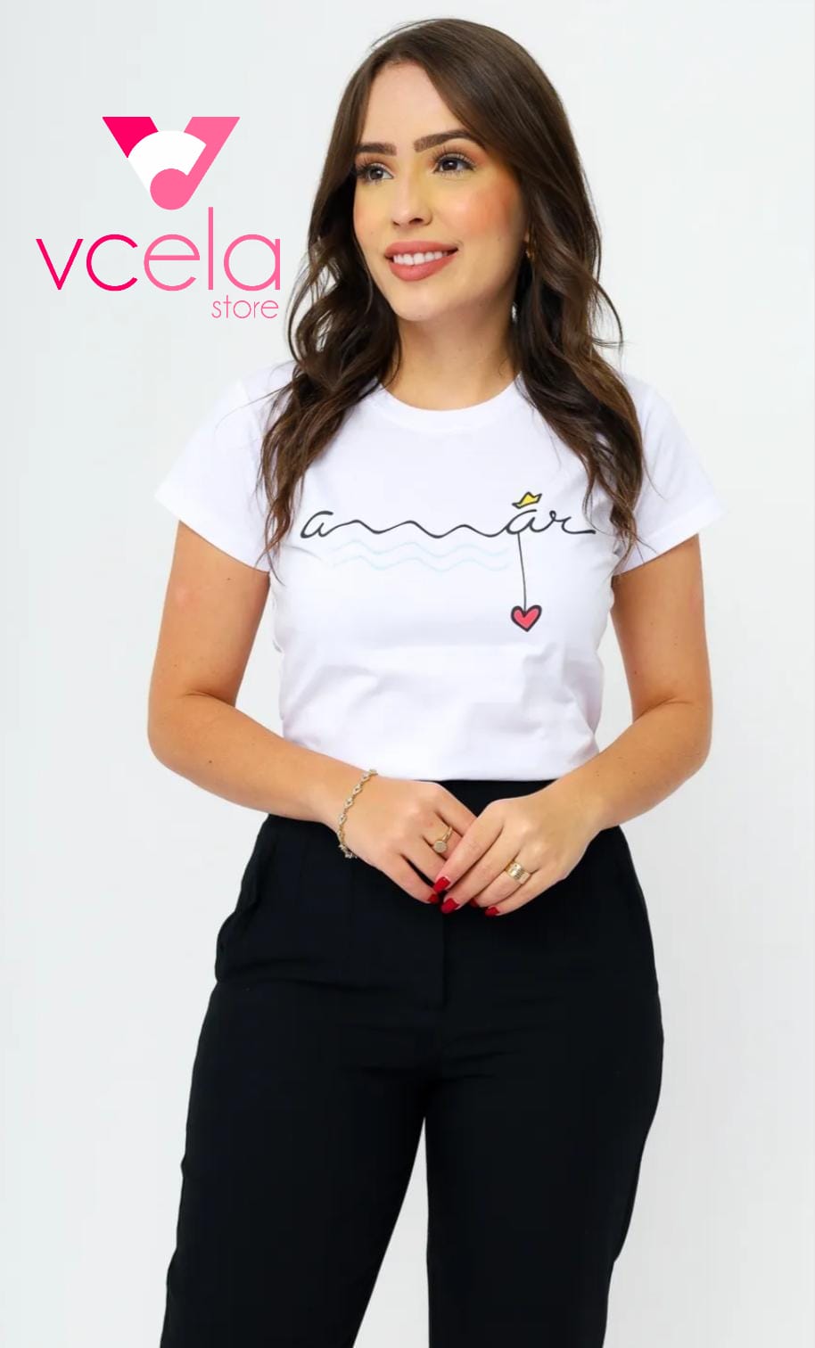 101-36 Amar coroa coração Branca